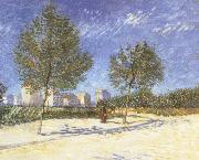 Vincent Van Gogh On the outskirts of Paris oil on canvas